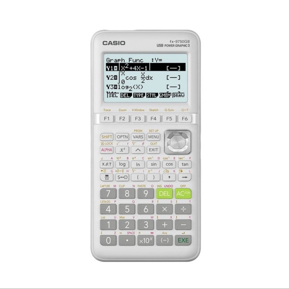 Casio FX 9750GIII Graphing Calculator- White